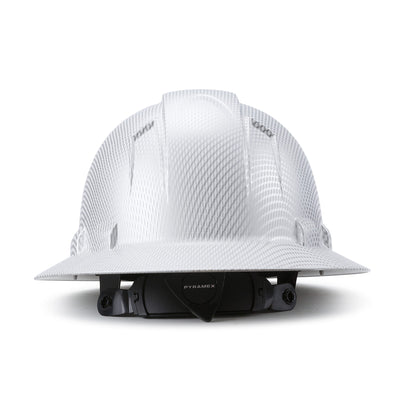AcerPal Full Brim Customized Construction Ice Cube Platinum Hard Hat (Open Box)