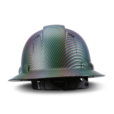 AcerPal 1CF3WH6M-S-1 Full Brim Customized Construction Carbon Fiber Hard Hat