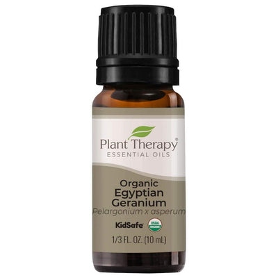 Plant Therapy 10 mL Essential Oil, 1/3 Oz, Organic Egyptian Geranium (2 Pack)