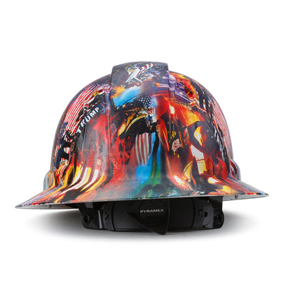 AcerPal 1PD1WH6M Full Brim Customized Pyramex Action Trump Maga Design Hard Hat