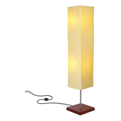 Brightech Tranquility Square Shade Standing Floor Lamp, Havana Brown (2 Pack)