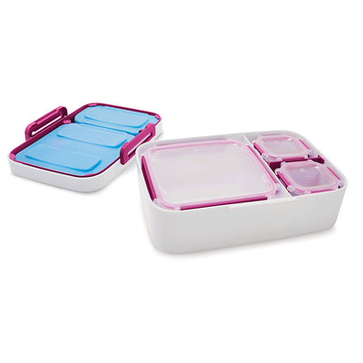 Rubbermaid LunchBlox Small Leak Proof Food Container Kit with Case, Beet Red