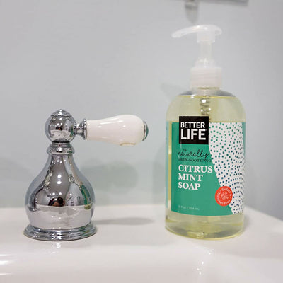 Better Life Natural Plant Based Hand, Face, & Body Soap, Citrus Mint, 12 Ounces