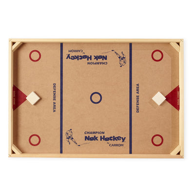 Carrom Indoor/Outdoors Classic Solid Wood Champion Nok Hockey Game (For Parts)