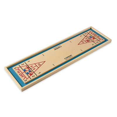 Carrom Indoor and Outdoors Wooden Mini Tabletop Shuffleboard Game with Pucks