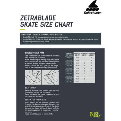 Rollerblade Zetrablade Elite Mens Fitness Inline Skates, Size 8, Black and Lime