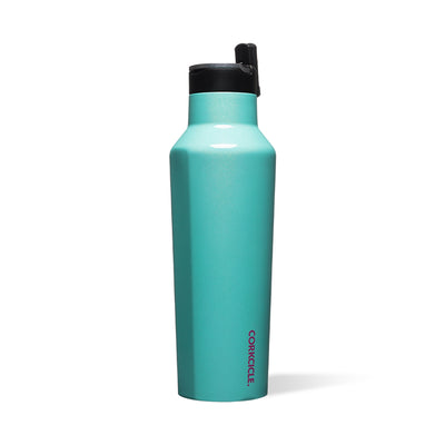 Corkcicle Sparkle 20 Ounce Sport Canteen Stainless Steel Water Bottle, Mermaid