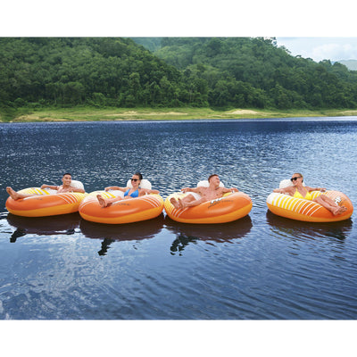 Hydro-Force Sunkissed Swimming Pool, Lake, River, Beach Inflatable Tube (Used)