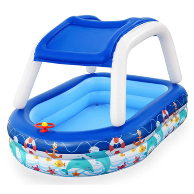 Bestway H2OGO! Sea Captain Inflatable Swimming Pool with UV Careful SunShade