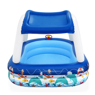Bestway H2OGO! Sea Captain Inflatable Swimming Pool with UV Careful SunShade