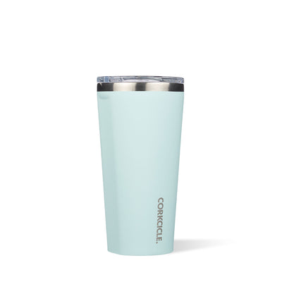 Corkcicle Classic 16oz Stainless Steel Tumbler with Lid, Gloss Powder Blue(Used)
