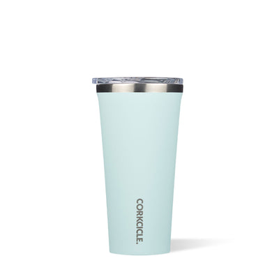 Corkcicle Classic 16oz Stainless Steel Tumbler with Lid, Gloss Powder Blue(Used)