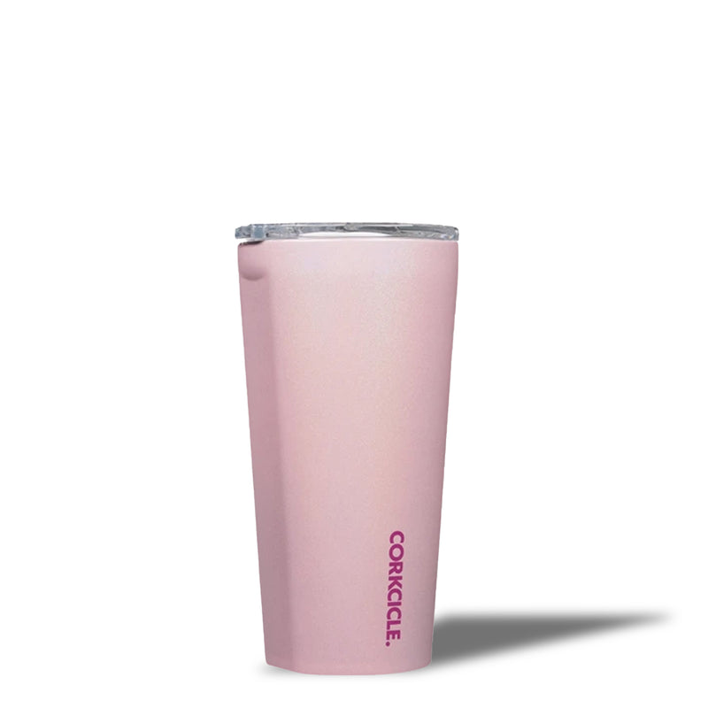 Corkcicle Unicorn Magic 16 Ounce Stainless Steel Tumbler with Lid, Cotton Candy