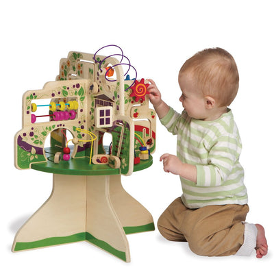 Manhattan Toy Company Wood Tree Top Adventure Activity Play Center for Toddlers