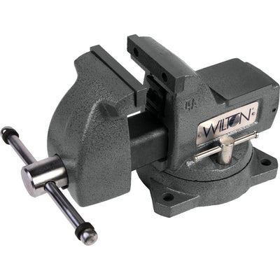 Wilton Tools 21300 4" Wide Jaw 4 1/2" Opening Steel Swivel Base Mechanics Vise - VMInnovations