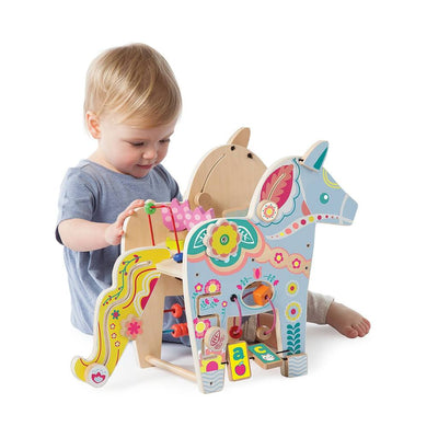 Manhattan Toy Company Wooden Playful Pony Activity Play Center for Toddlers