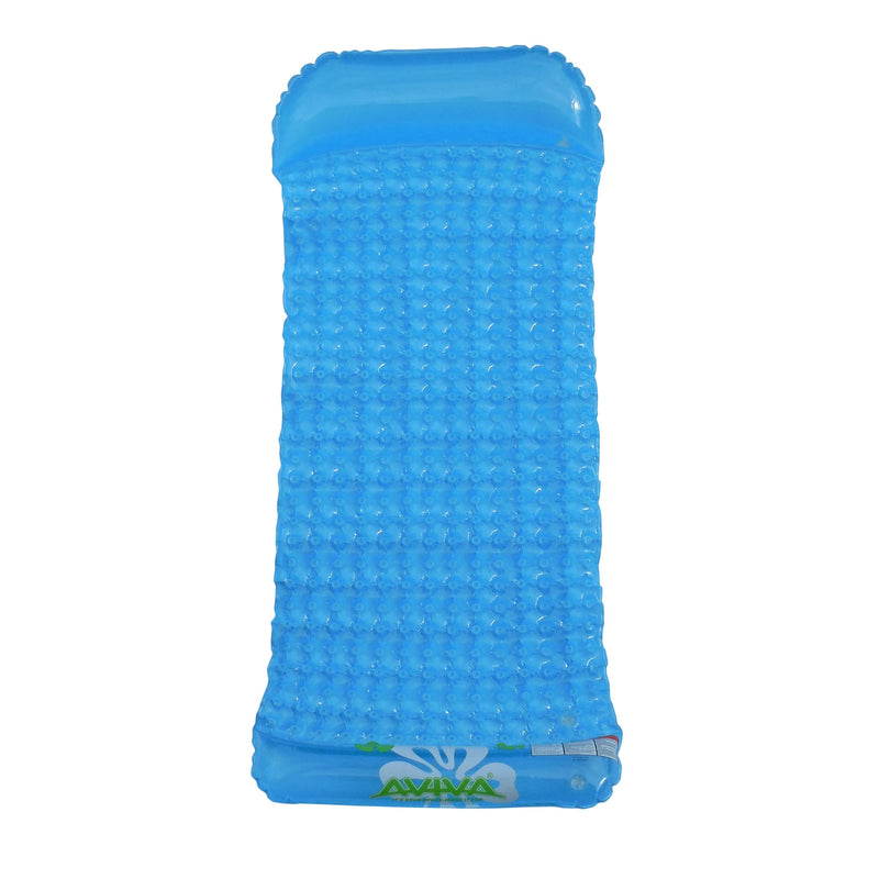 RAVE Sports 2291 Apollo Lounge One Person Inflatable Pool Lake Float Mat, Blue