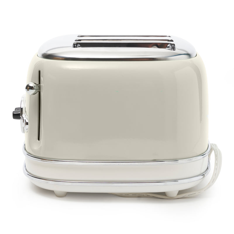 Ariete 156 Vintage Style 1500W 4 Slice Toaster With Defrost and Reheat, Beige