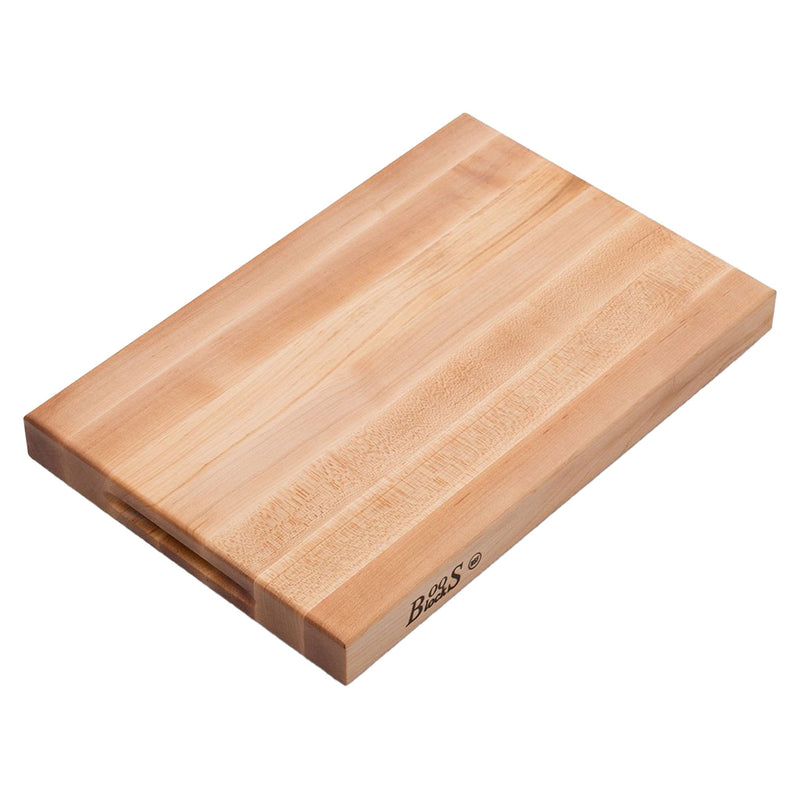 John Boos Maple Wood Reversible Edge Cutting Board, 18"x12"x1.75" (Open Box)