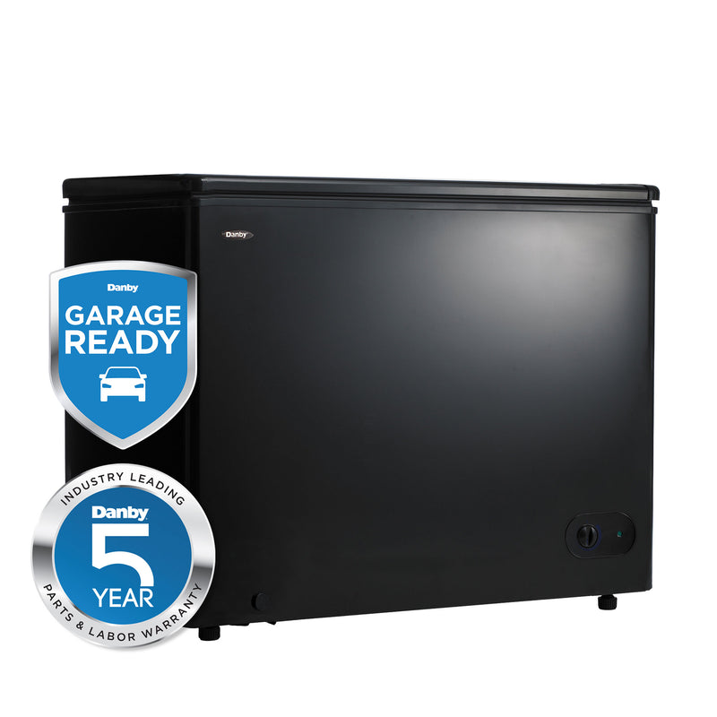 Danby 7.2 Cu Ft Large Garage Ready Freestanding Freezer Storage Chest, Black