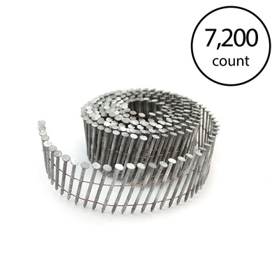 Freeman 15 Degree 1.75" Wire Collated Ring Shank Coil Siding Nails, 7200 Count