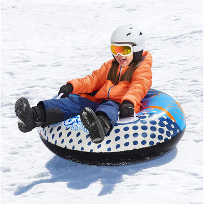 H20GO Inflatable Chill Thrill 36 Inch Winter Snow Sled Tube for Ages 6 and Up
