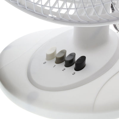 Comfort Zone 12"High Velocity 3 Speed Adjustable Oscillating Table Fan(Open Box)