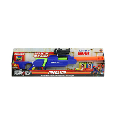 Buzz Bee Toys Predator Bolt Action Sniper Toy Dart Launcher w/ 8 Darts(Open Box)