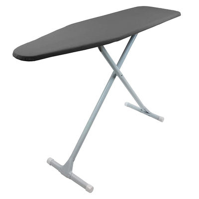 Homz T-Leg Foldable Adjustable Ironing Board w/Pad & Cover, Gray(Open Box)