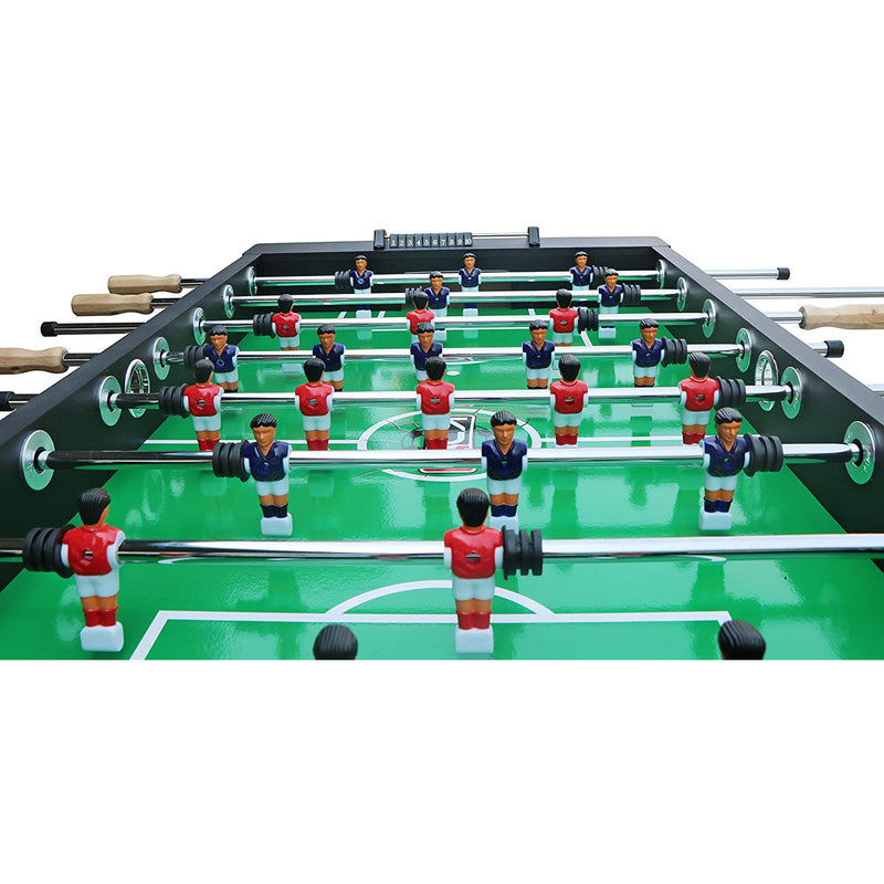 KICK Triumph 55 Inch Recreational Multi Person Soccer Game Foosball Table, Black
