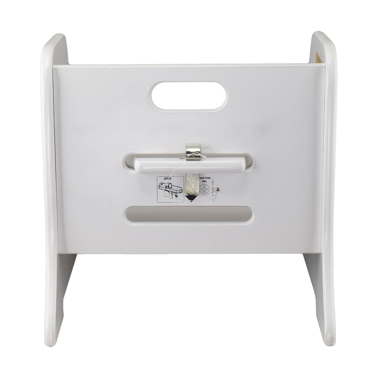 Little Partners Growing Adjustable Height Wooden Step Stool, White (Open Box) - VMInnovations