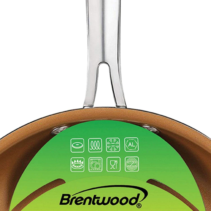 Brentwood BFP-320C 8 Inch Non Stick Induction Copper Ceramic Infused Frying Pan