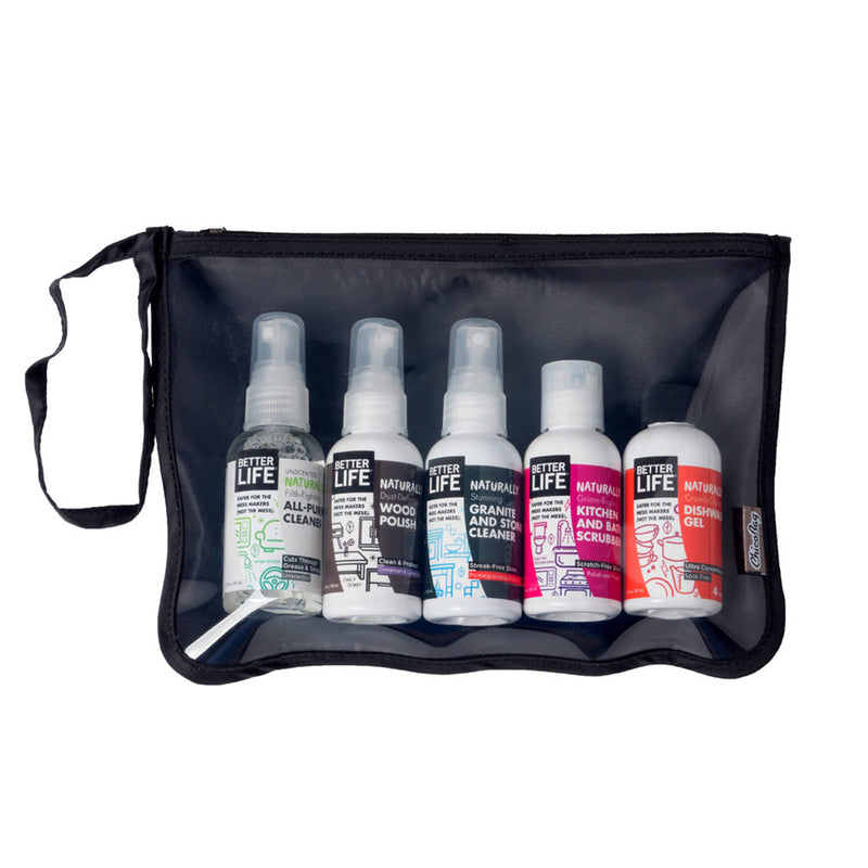 Better Life Specialty Minis Sampler Travel Size Kit with Zipper Pouch, 5 Piece