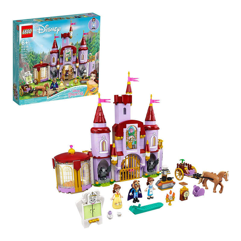 LEGO Disney 43196 Belle and The Beast’s Castle 505 Piece Kit with 3 Minifigures