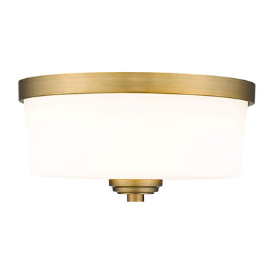 Z-Lite Arlington 21-Inch 2 Light Mount Ceiling Light, Heritage Brass (Open Box)