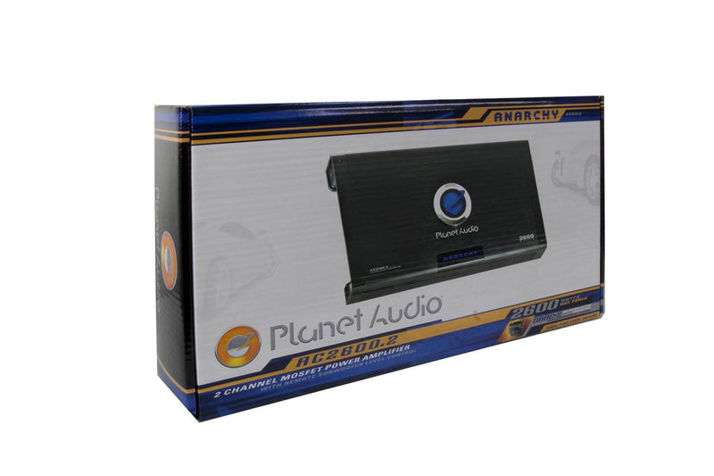 Planet Audio AC2600.2 2600W 2-Channel Car Amplifier Amp AC26002 + Remote
