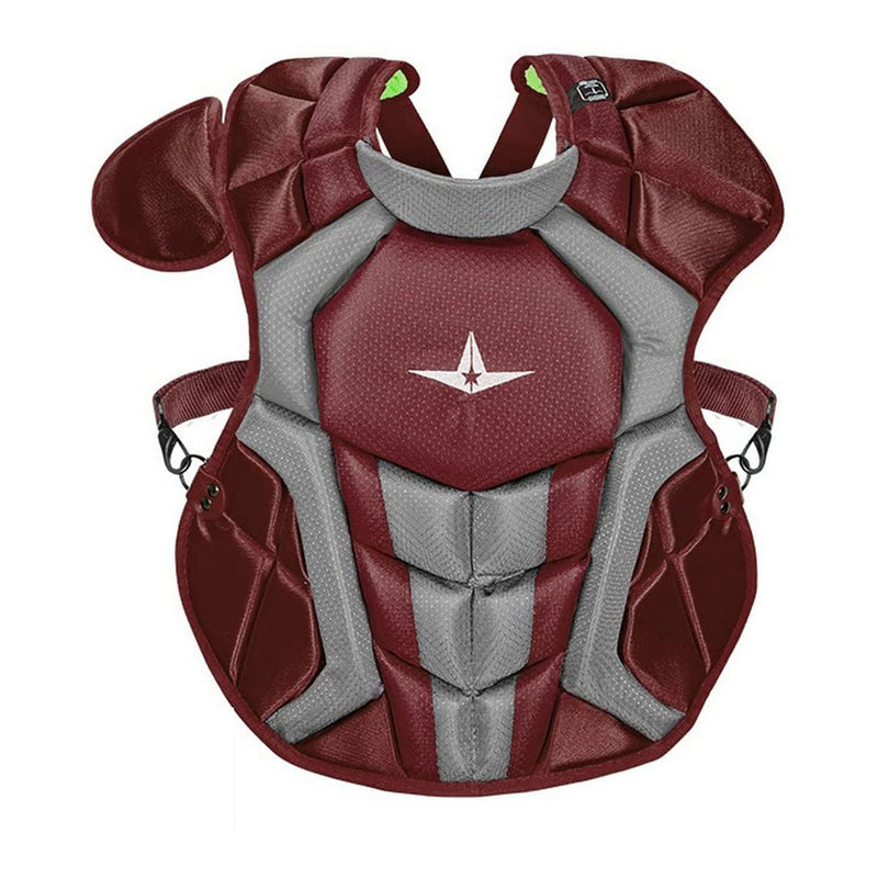 All-Star Sports S7 Axis Baseball Catcher Chest Protector, Magenta (Open Box)