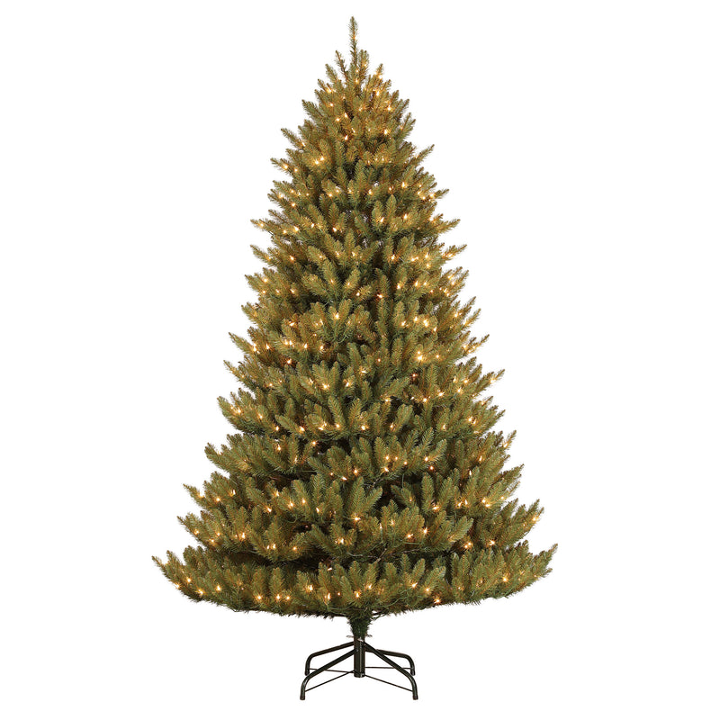 Puleo International 6.5 Foot Dans Mountain Fir Prelit Full Christmas Tree (Used)