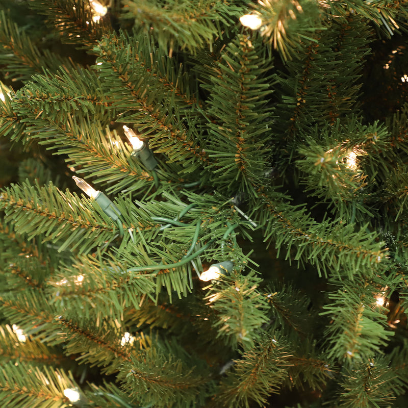Puleo International 6.5 Foot Dans Mountain Fir Prelit Full Christmas Tree (Used)