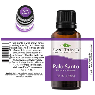 Plant Therapy Natural Aromatherapy Diffusible 30mL Essential Oil, Palo Santo