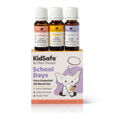 Plant Therapy Kids Safe School Days 10mL Essential Oil Set, 2 Ounces, Pack of 3