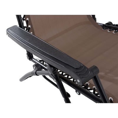 Sunjoy Modern Zero Gravity Steel Foldable Outdoor Lounge Patio Chair (Used)