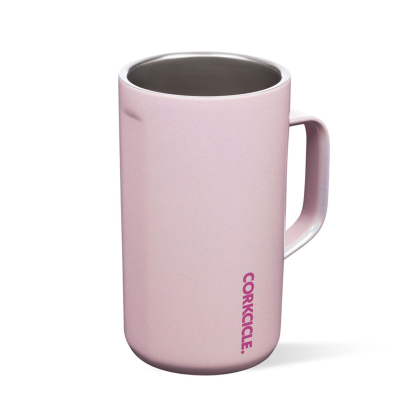 Corkcicle Sparkle 22 Ounce Insulated Stainless Steel Coffee Mug, Cotton Candy