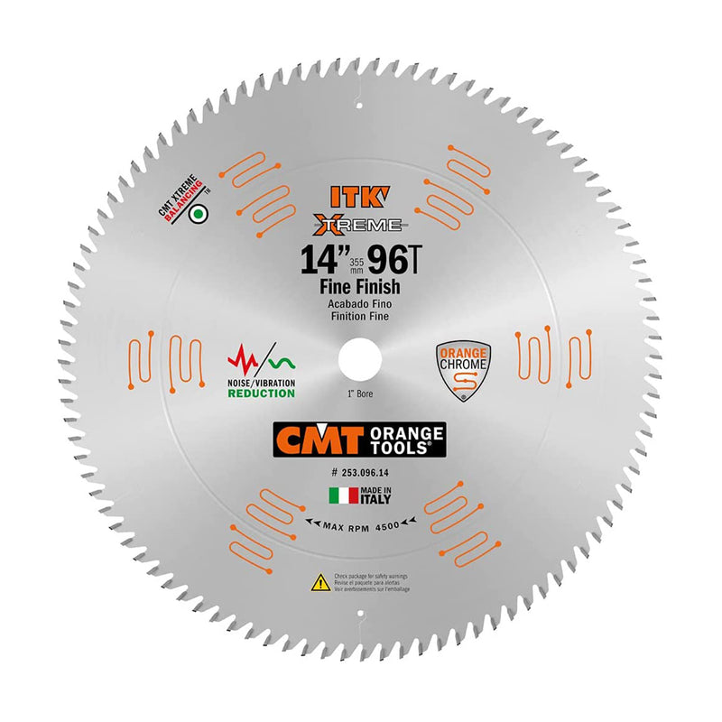 CMT USA ITK 14 Inch 96 Tooth Industrial Finish Metal Grind Saw Blade (Open Box)
