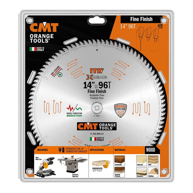 CMT USA ITK 14 Inch 96 Tooth Industrial Finish Metal Grind Saw Blade (Open Box)
