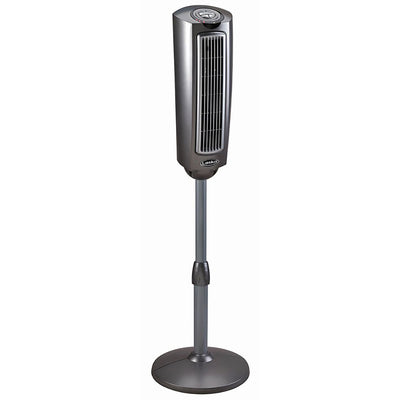 Lasko 52 Inch 3 Speed Quiet Oscillating Tower Pedestal Fan with Remote, Black
