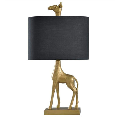 Collective Design Signature 27 Inch Portable Giraffe Table Lamp Light, Gold