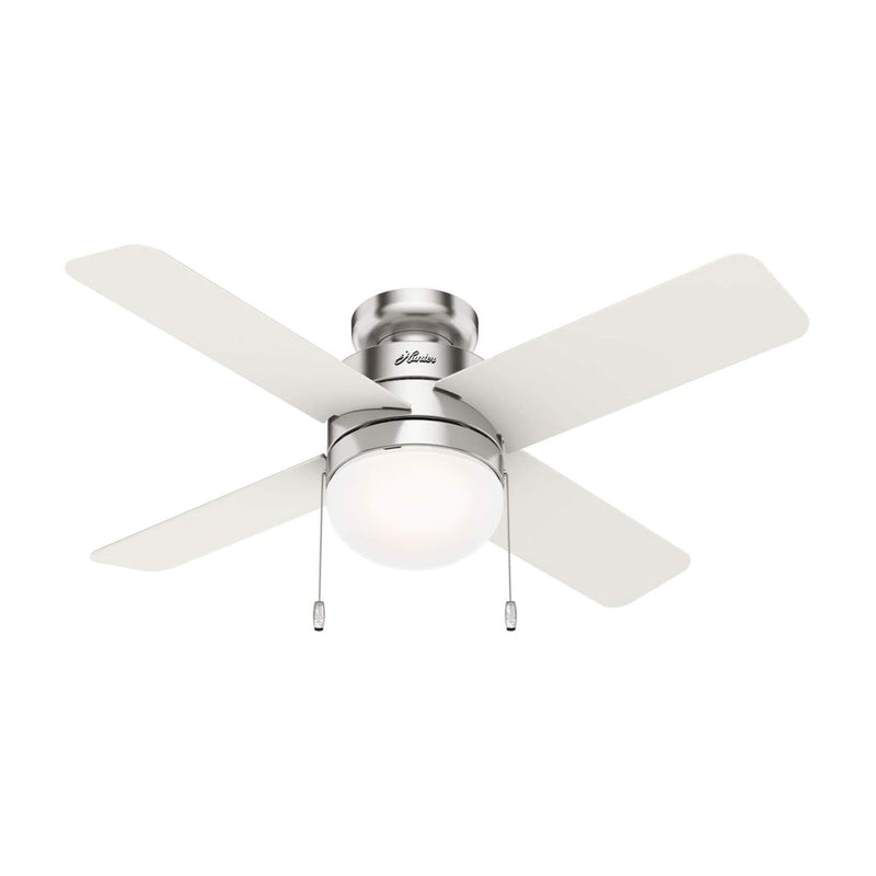 Hunter Fan Company 50358 Timpani 44 Inch Indoor Ceiling Fan with Light, Nickel