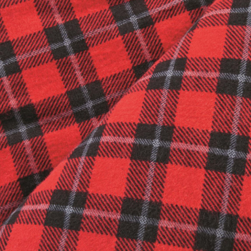 Guide Gear -30 Degree Cold Weather Flannel and Canvas Hunter Sleeping Bag, Plaid