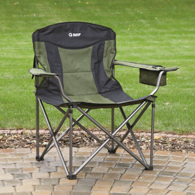 Guide Gear Oversized XXL Folding Camp Chair w/ 600 Pound Capacity, Green & Black